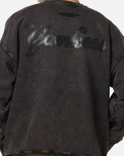 Pro Standard New York Yankees 'Wash Vanguard' Fleece Crewneck Washed Black