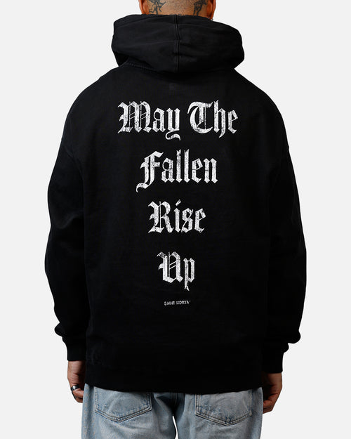 Saint Morta Fallen Rising Boxy Hoodie Black