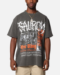American Thrift X The Lord Of The Rings Sauron Heavy T-Shirt Black Wash