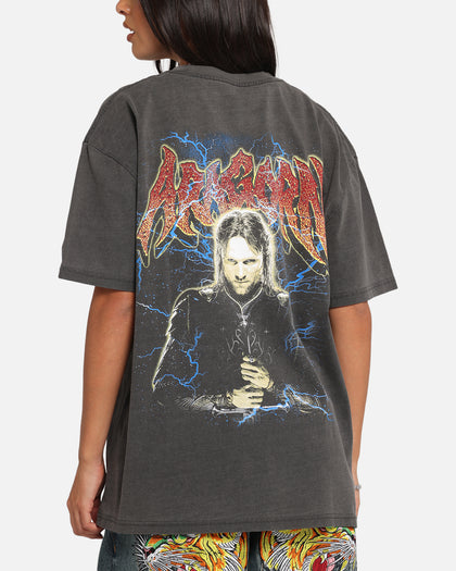 American Thrift X The Lord Of The Ring Aragorn Heavy T-Shirt Black Wash