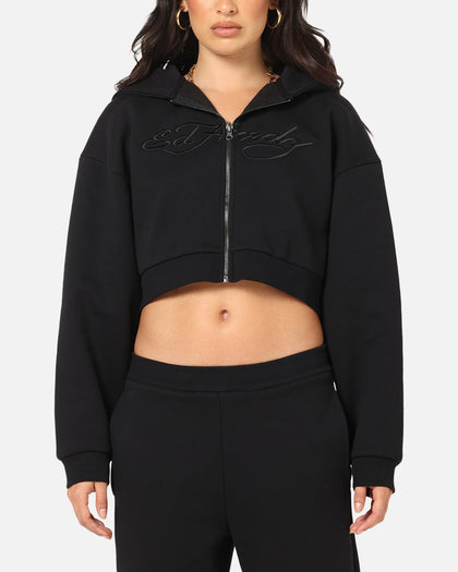 Ed Hardy Women's Butterfly Effect Hoodie Black