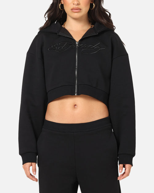 Ed Hardy Women's Butterfly Effect Hoodie Black