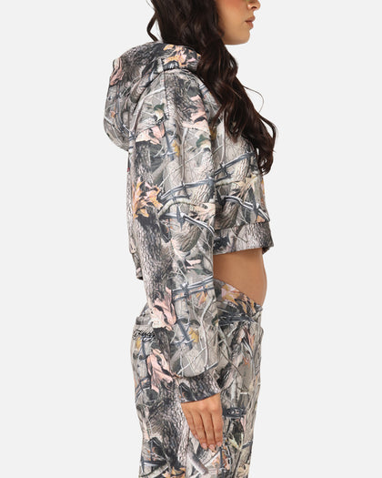 Ed Hardy Women's Butterfly Effect Hoodie Real Tree Camo