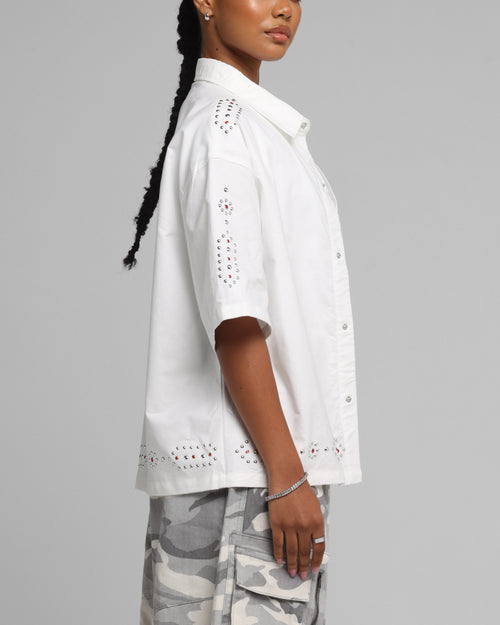 Loiter Western Button Up Shirt Cream