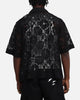Loiter Lace Button Up Shirt Black