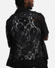 Loiter Lace Button Up Shirt Black