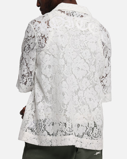 Loiter Lace Button Up Shirt Cream