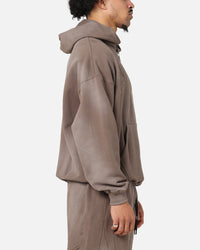 The Anti Order Post Season Boxy Hoodie Sunfade Brown