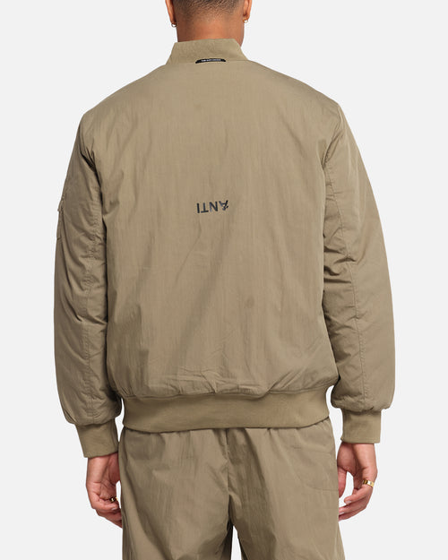 The Anti Order Anti Essential Oversized Bomber Jacket Dark Taupe