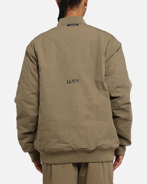 The Anti Order Anti Essential Oversized Bomber Jacket Dark Taupe