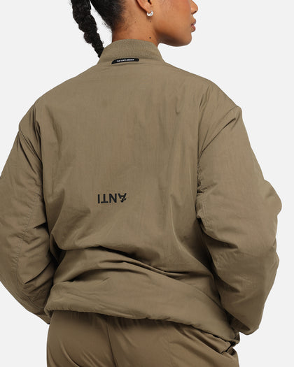The Anti Order Anti Essential Oversized Bomber Jacket Dark Taupe