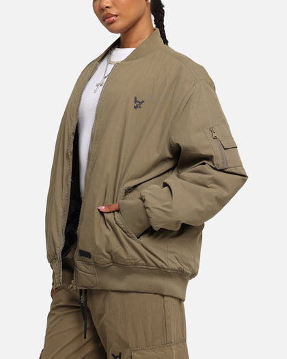 The Anti Order Anti Essential Oversized Bomber Jacket Dark Taupe