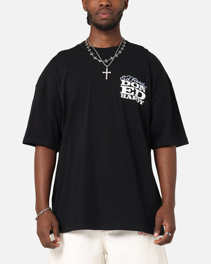 Ed Hardy Death & Bloom T-Shirt Black