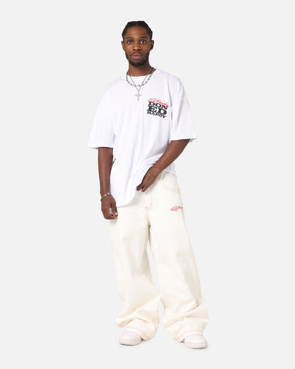 Ed Hardy Flaming Skull T-Shirt White