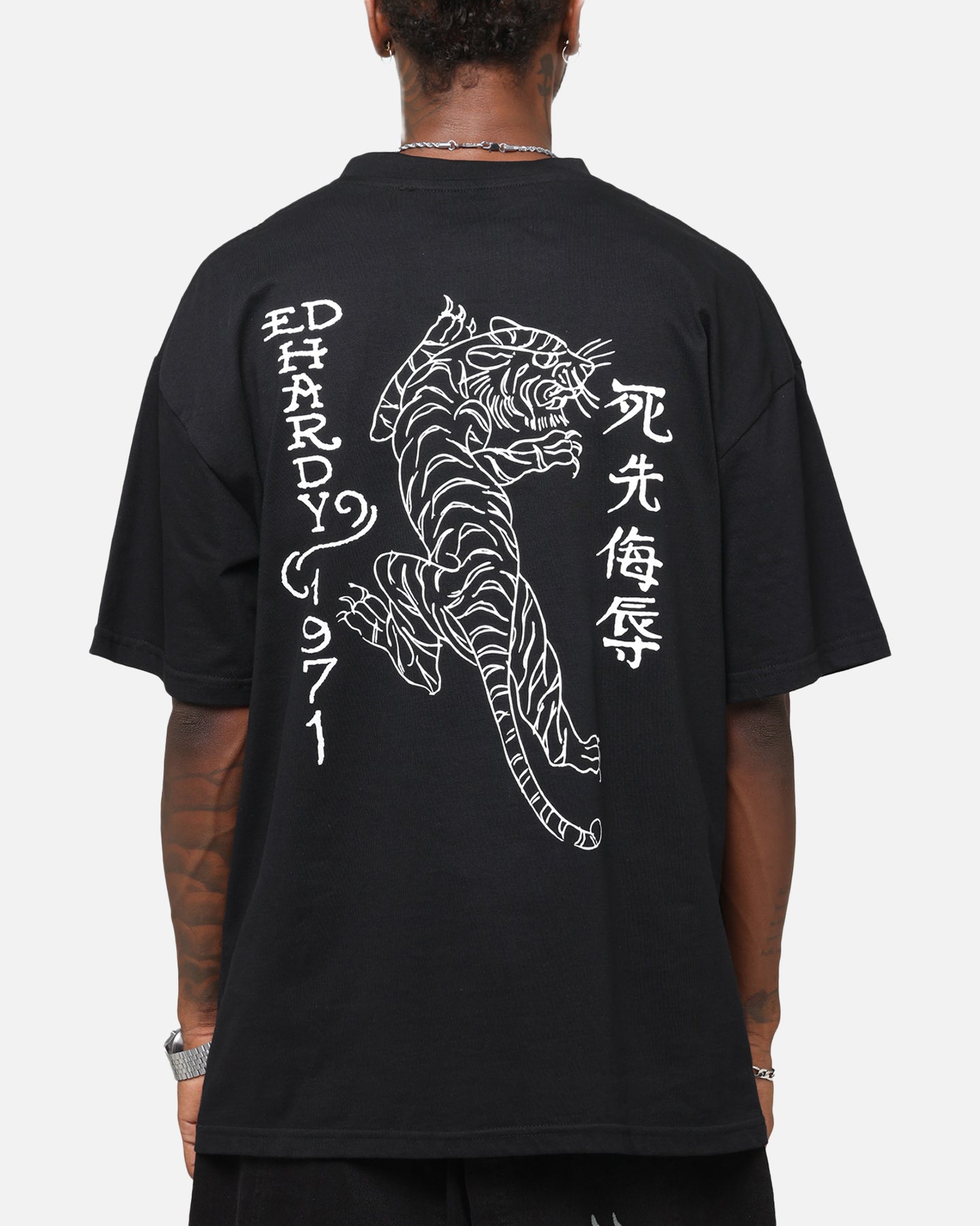 Ed Hardy Tiger Stamp T-Shirt Black | Culture Kings