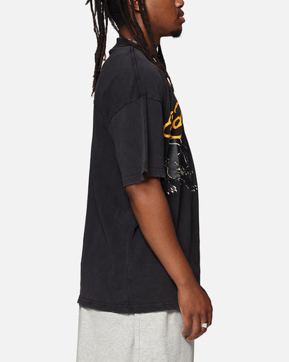Ed Hardy Pypu Panther T-Shirt Black Acidwash
