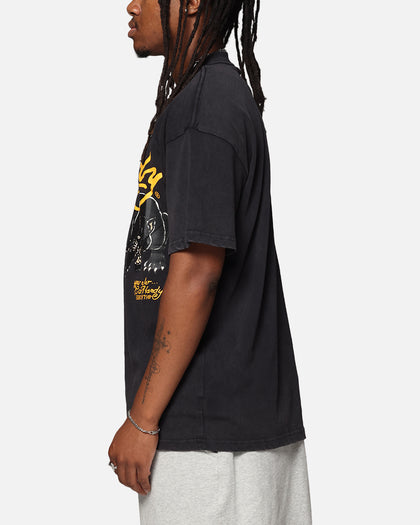 Ed Hardy Pypu Panther T-Shirt Black Acidwash