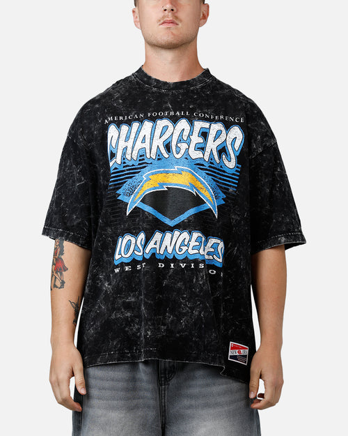 New Era Los Angeles Chargers Boxy Essentials T-Shirt Washed Black
