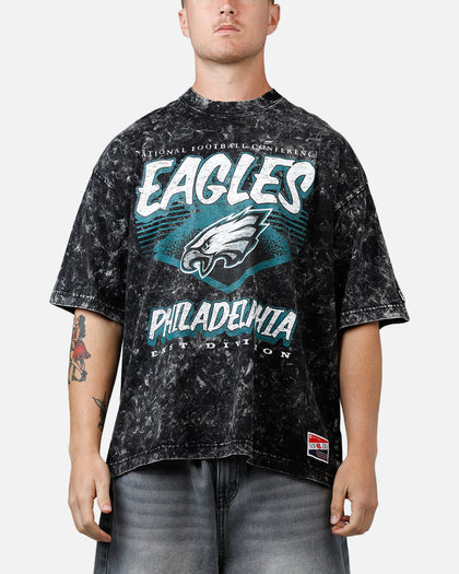 New Era Philadelphia Eagles Boxy Essentials T-Shirt Washed Black