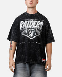 New Era Las Vegas Raiders Boxy Essentials T-Shirt Washed Black