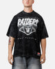 New Era Las Vegas Raiders Boxy Essentials T-Shirt Washed Black