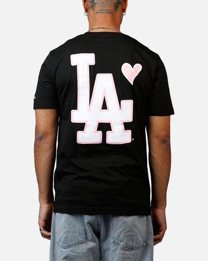 New Era Los Angeles Dodgers Heart T-Shirt Black