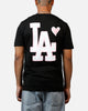 New Era Los Angeles Dodgers Heart T-Shirt Black