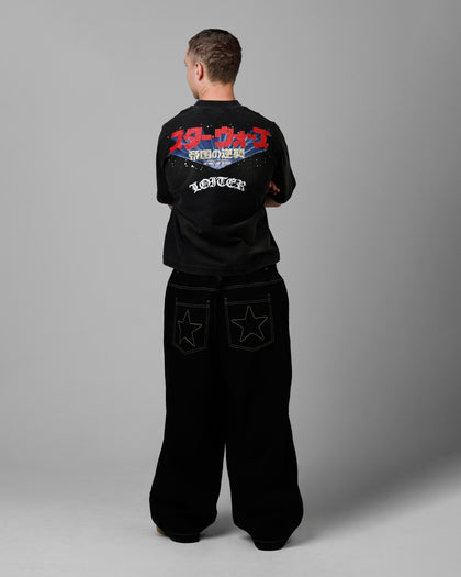 Loiter Star Wars Vintage T-Shirt Washed Black