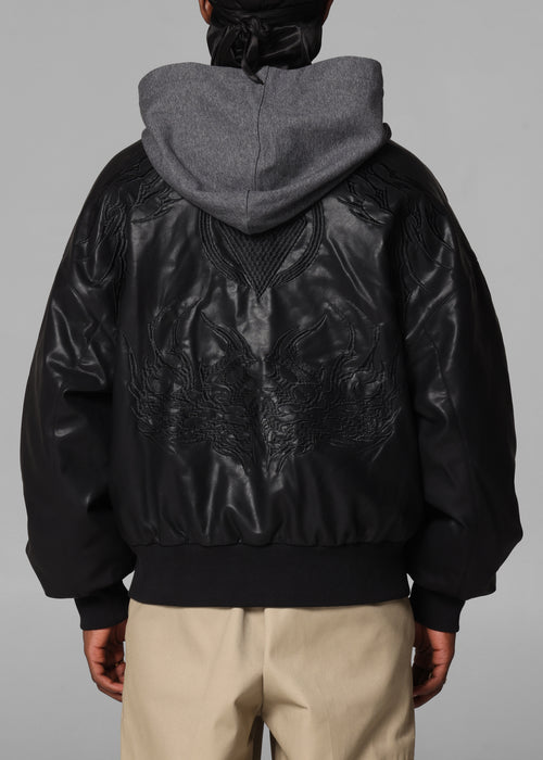 Loiter Star Wars Sith Bomber Jacket Washed Black