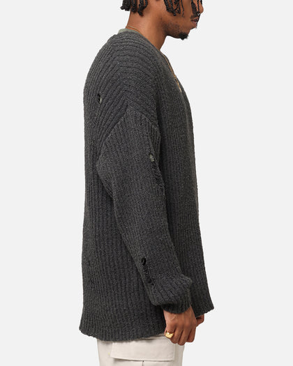 XXIII Distressed Sweater Charcoal