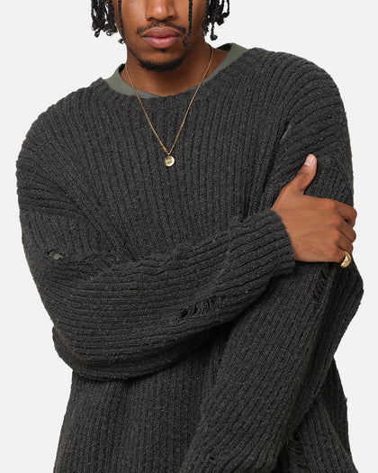 XXIII Distressed Sweater Charcoal