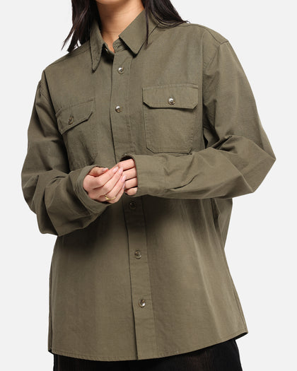 XXIII Slub Overshirt Khaki