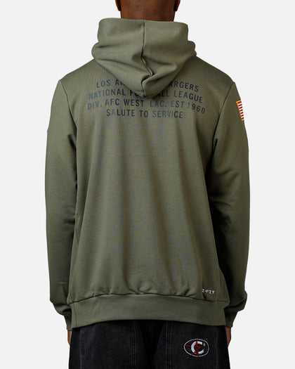 Nike Los Angeles Chargers Salute To Service Hoodie Olive