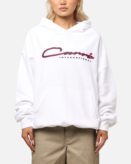 Carre Race Script Hoodie White