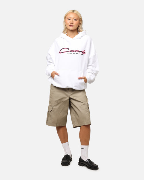 Carre Race Script Hoodie White