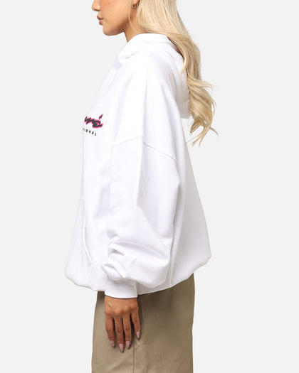 Carre Race Script Hoodie White