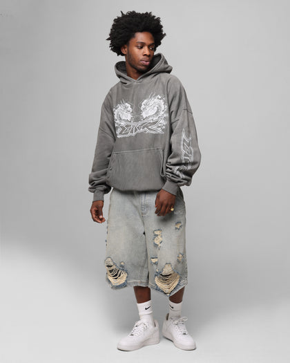 Loiter Draco Born Hoodie Washed Charcoal