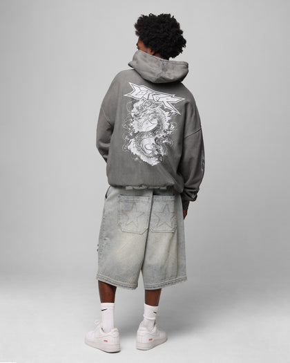 Loiter Draco Born Hoodie Washed Charcoal