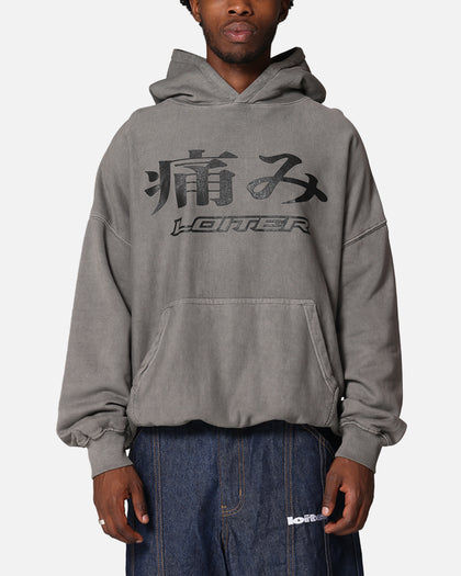 Loiter Ultimate Pain Hoodie Washed Charcoal