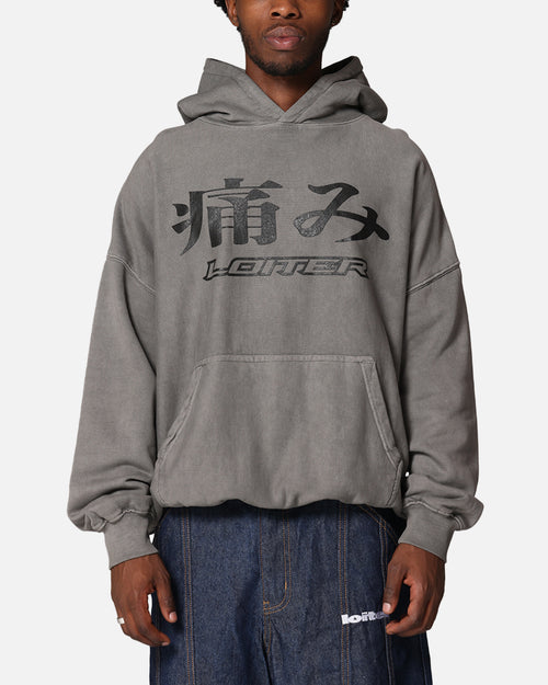 Loiter Ultimate Pain Hoodie Washed Charcoal