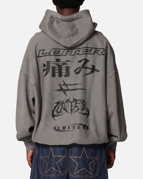 Loiter Ultimate Pain Hoodie Washed Charcoal