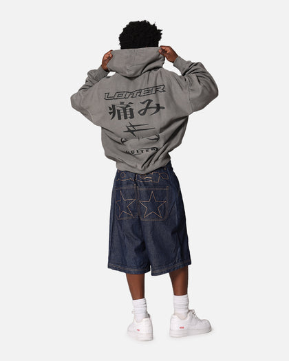 Loiter Ultimate Pain Hoodie Washed Charcoal