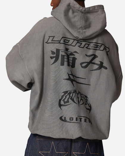 Loiter Ultimate Pain Hoodie Washed Charcoal