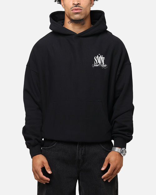 Saint Morta Doves Boxy Hoodie Black
