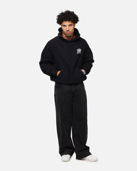 Saint Morta Doves Boxy Hoodie Black