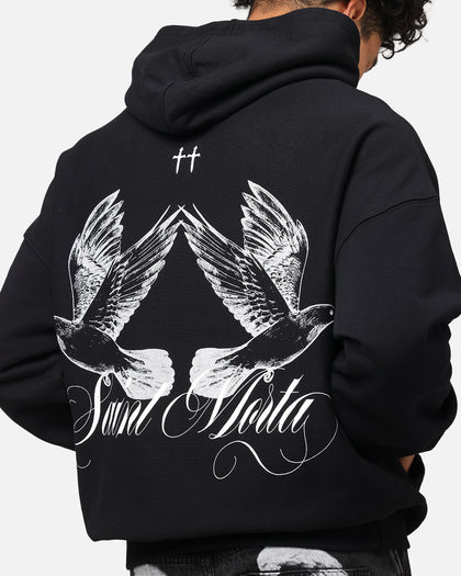 Saint Morta Doves Boxy Hoodie Black