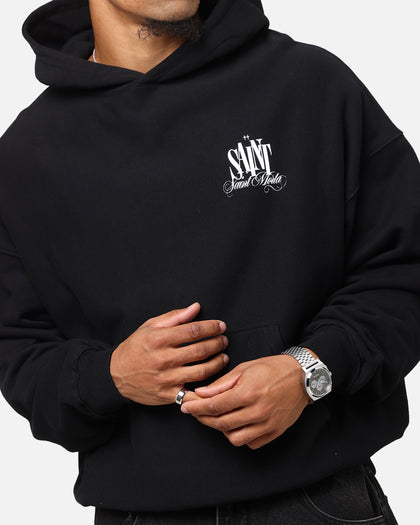 Saint Morta Doves Boxy Hoodie Black