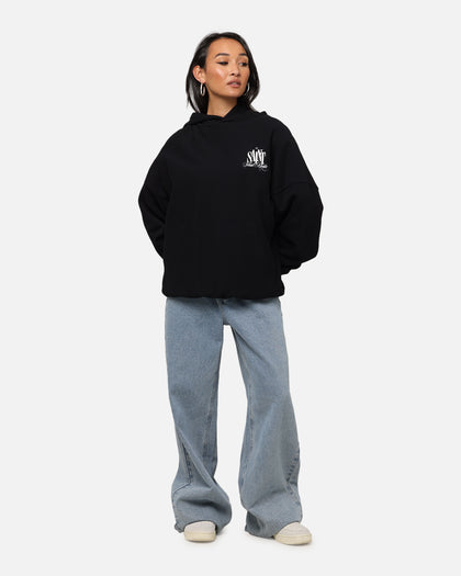 Saint Morta Doves Boxy Hoodie Black