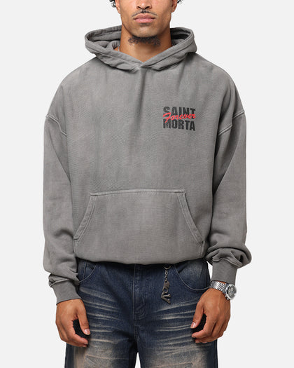 Saint Morta Forever Boxy Hoodie Washed Charcoal