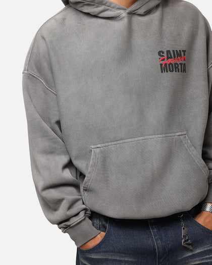 Saint Morta Forever Boxy Hoodie Washed Charcoal